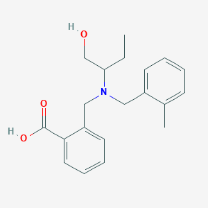 molecular formula C20H25NO3 B5902042 2-{[[1-(hydroxymethyl)propyl](2-methylbenzyl)amino]methyl}benzoic acid 