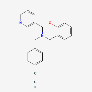 (4-ethynylbenzyl)(2-methoxybenzyl)(pyridin-3-ylmethyl)amine