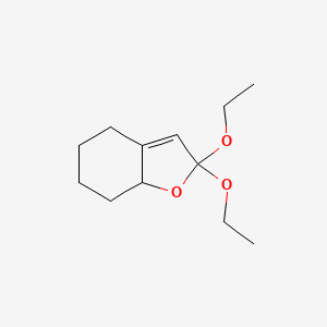 molecular formula C12H20O3 B590208 2,2-diethoxy-5,6,7,7a-tetrahydro-4H-1-benzofuran CAS No. 155108-45-5