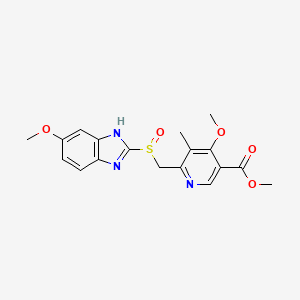 molecular formula C18H19N3O5S B590209 Omeprazole Acid Methyl Ester CAS No. 120003-83-0