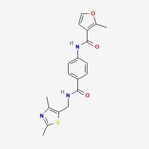 N-[4-({[(2,4-dimethyl-1,3-thiazol-5-yl)methyl]amino}carbonyl)phenyl]-2-methyl-3-furamide