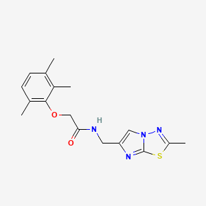 molecular formula C17H20N4O2S B5902119 N-[(2-methylimidazo[2,1-b][1,3,4]thiadiazol-6-yl)methyl]-2-(2,3,6-trimethylphenoxy)acetamide 