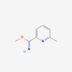 molecular formula C8H10N2O B590216 Methyl 6-methylpicolinimidate CAS No. 129821-92-7