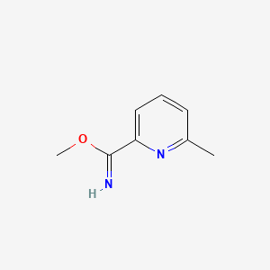 B590216 Methyl 6-methylpicolinimidate CAS No. 129821-92-7