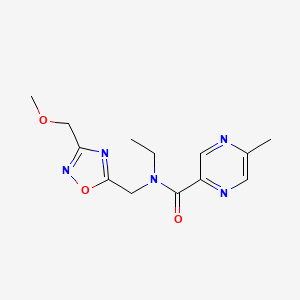 N-ethyl-N-{[3-(methoxymethyl)-1,2,4-oxadiazol-5-yl]methyl}-5-methylpyrazine-2-carboxamide