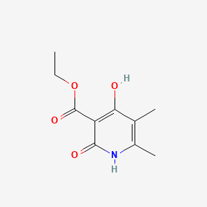 molecular formula C10H13NO4 B590224 Ethyl 2,4-dihydroxy-5,6-dimethylnicotinate CAS No. 77629-51-7