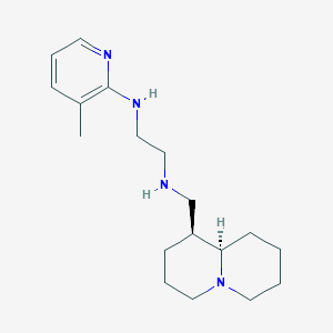 molecular formula C18H30N4 B5902242 N-(3-methylpyridin-2-yl)-N'-[(1S,9aR)-octahydro-2H-quinolizin-1-ylmethyl]ethane-1,2-diamine 