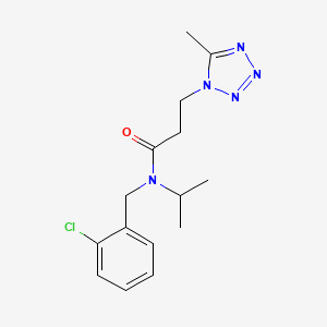 N-(2-chlorobenzyl)-N-isopropyl-3-(5-methyl-1H-tetrazol-1-yl)propanamide