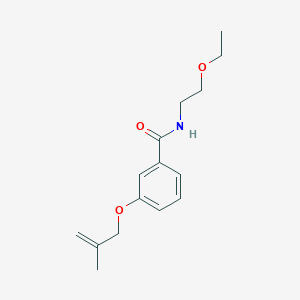 molecular formula C15H21NO3 B5902287 N-(2-ethoxyethyl)-3-[(2-methylprop-2-en-1-yl)oxy]benzamide 
