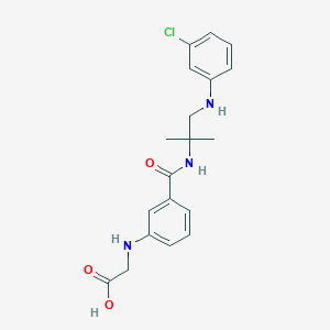 ({3-[({2-[(3-chlorophenyl)amino]-1,1-dimethylethyl}amino)carbonyl]phenyl}amino)acetic acid