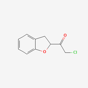 molecular formula C10H9ClO2 B590232 2-Chloro-1-(2,3-dihydrobenzofuran-2-yl)ethanone CAS No. 156592-53-9