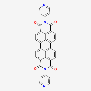 molecular formula C34H16N4O4 B590234 2,9-Di(pyridin-4-yl)anthra[2,1,9-def:6,5,10-d'e'f']diisoquinoline-1,3,8,10(2H,9H)-tetraone CAS No. 136847-29-5