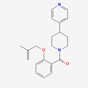 4-(1-{2-[(2-methylprop-2-en-1-yl)oxy]benzoyl}piperidin-4-yl)pyridine