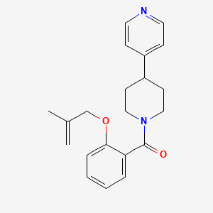 molecular formula C21H24N2O2 B5902395 4-(1-{2-[(2-methylprop-2-en-1-yl)oxy]benzoyl}piperidin-4-yl)pyridine 