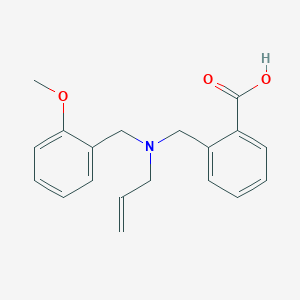 molecular formula C19H21NO3 B5902416 2-{[allyl(2-methoxybenzyl)amino]methyl}benzoic acid 