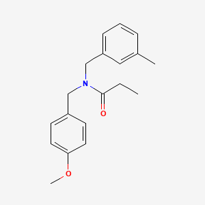 molecular formula C19H23NO2 B5902421 N-(4-methoxybenzyl)-N-(3-methylbenzyl)propanamide 