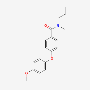 molecular formula C18H19NO3 B5902425 N-allyl-4-(4-methoxyphenoxy)-N-methylbenzamide 
