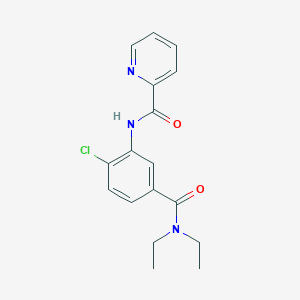 N-{2-chloro-5-[(diethylamino)carbonyl]phenyl}pyridine-2-carboxamide