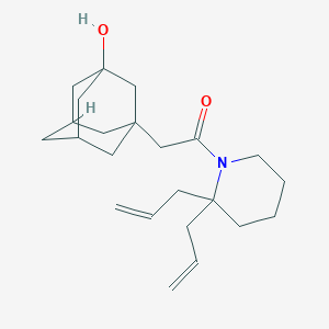 molecular formula C23H35NO2 B5902481 3-[2-(2,2-diallylpiperidin-1-yl)-2-oxoethyl]adamantan-1-ol 