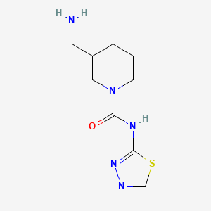 molecular formula C9H15N5OS B5902503 3-(aminomethyl)-N-1,3,4-thiadiazol-2-ylpiperidine-1-carboxamide 