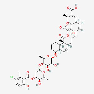 molecular formula C49H61ClO17 B590253 O-Demethylhydroxychlorothricin CAS No. 134615-17-1
