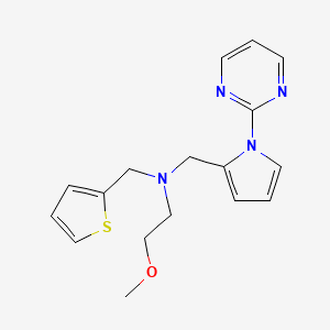 molecular formula C17H20N4OS B5902553 (2-methoxyethyl)[(1-pyrimidin-2-yl-1H-pyrrol-2-yl)methyl](2-thienylmethyl)amine 