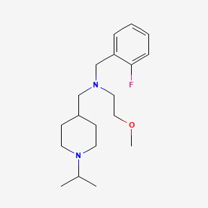 molecular formula C19H31FN2O B5902566 (2-fluorobenzyl)[(1-isopropylpiperidin-4-yl)methyl](2-methoxyethyl)amine 