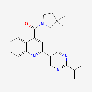 4-[(3,3-dimethylpyrrolidin-1-yl)carbonyl]-2-(2-isopropylpyrimidin-5-yl)quinoline