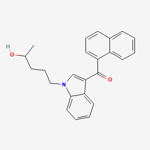 molecular formula C24H23NO2 B590267 (+/-)-JWH 018 N-(4-hydroxypentyl) metabolite CAS No. 1320363-47-0