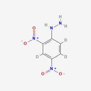 molecular formula C6H6N4O4 B590269 2,4-Dinitrophenylhydrazine-d3 CAS No. 259824-49-2