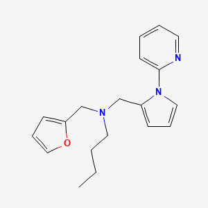 molecular formula C19H23N3O B5902703 N-(2-furylmethyl)-N-[(1-pyridin-2-yl-1H-pyrrol-2-yl)methyl]butan-1-amine 