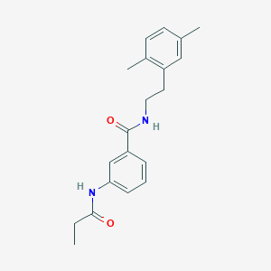 molecular formula C20H24N2O2 B5902706 N-[2-(2,5-dimethylphenyl)ethyl]-3-(propionylamino)benzamide 