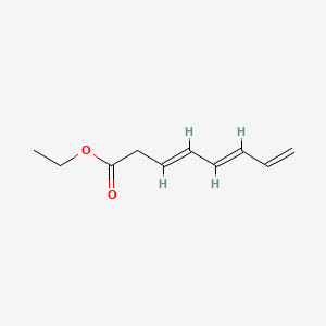 molecular formula C10H14O2 B590272 Ethyl (3E,5E)-octa-3,5,7-trienoate CAS No. 1195558-07-6