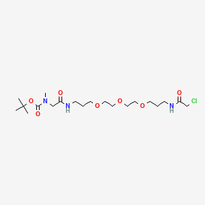 N'-(13-Chloroacetamido-4,7,10-trioxatridecanyl)-N-methyl-N-tert-butoxycarbonyl-glycinamide