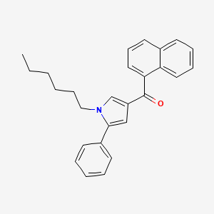 molecular formula C27H27NO B590280 (1-hexyl-5-phenyl-1H-pyrrol-3-yl)(naphthalen-1-yl)methanone CAS No. 914458-20-1
