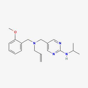 molecular formula C19H26N4O B5902807 5-{[allyl(2-methoxybenzyl)amino]methyl}-N-isopropylpyrimidin-2-amine 