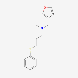 molecular formula C15H19NOS B5902811 (3-furylmethyl)methyl[3-(phenylthio)propyl]amine 