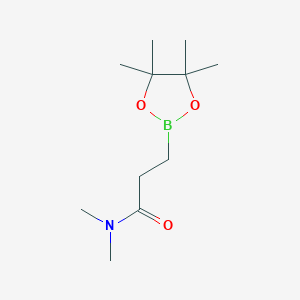 molecular formula C5H12BNO3 B590283 3-(N,N-Dimethylamino)-3-oxopropylboronic acid pinacol ester CAS No. 134892-18-5