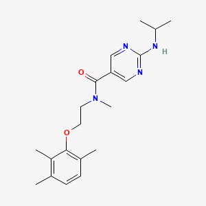 2-(isopropylamino)-N-methyl-N-[2-(2,3,6-trimethylphenoxy)ethyl]pyrimidine-5-carboxamide