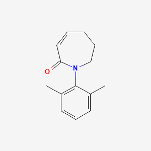 molecular formula C14H17NO B590288 1-(2,6-Dimethylphenyl)-1,5,6,7-tetrahydro-2H-azepin-2-one CAS No. 1797894-80-4