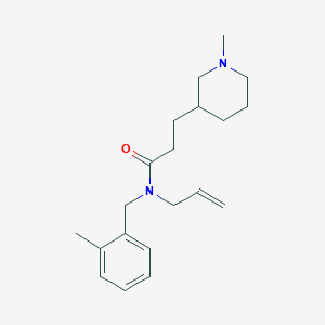 molecular formula C20H30N2O B5902887 N-allyl-N-(2-methylbenzyl)-3-(1-methylpiperidin-3-yl)propanamide 