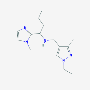 N-[(1-allyl-3-methyl-1H-pyrazol-4-yl)methyl]-1-(1-methyl-1H-imidazol-2-yl)butan-1-amine