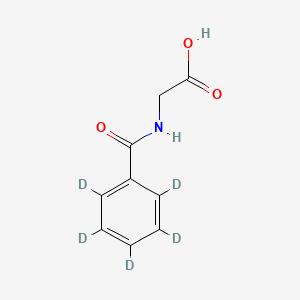 molecular formula C9H9NO3 B590295 N-benzoyl-d5-glycine CAS No. 53518-98-2