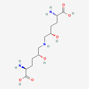 molecular formula C12H25N3O6 B590296 (5S,5'R)-Dihydroxy Lysinonorleucine CAS No. 869111-63-7