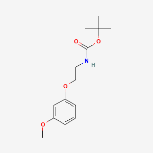 molecular formula C14H21NO4 B590298 N-tert-Butoxycarbonyl-2-(3-methoxyphenoxy)ethanamine CAS No. 1329611-57-5