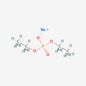 molecular formula C4H10NaO4P B590299 Diethyl Phosphate-13C4 Sodium Salt CAS No. 1329613-90-2