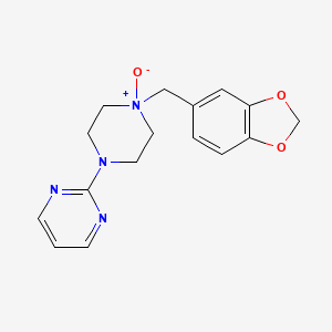molecular formula C16H18N4O3 B590300 Piribedil N-Oxide CAS No. 53954-71-5