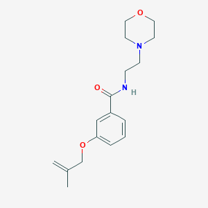 molecular formula C17H24N2O3 B5903007 3-[(2-methylprop-2-en-1-yl)oxy]-N-(2-morpholin-4-ylethyl)benzamide 