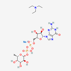 molecular formula C28H55N7O15P2 B590306 Gdp-beta-L-fucose triethylammonium salt CAS No. 128572-74-7