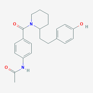 N-[4-({2-[2-(4-hydroxyphenyl)ethyl]piperidin-1-yl}carbonyl)phenyl]acetamide